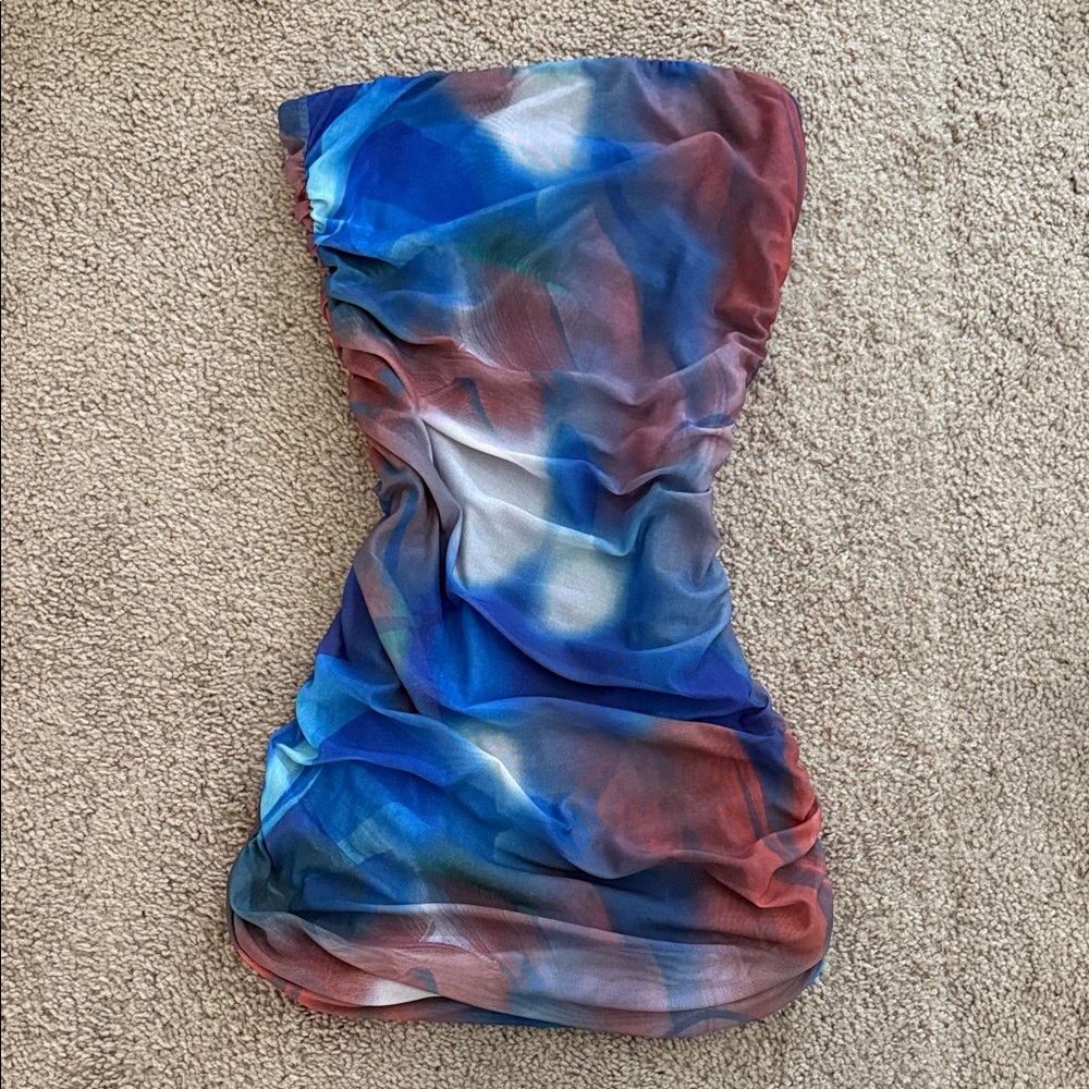 Princess Polly Blue and Multicolor Dress